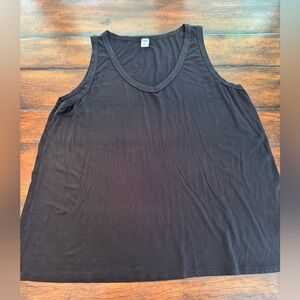 Black Sleeveless Tank Top- Size XL